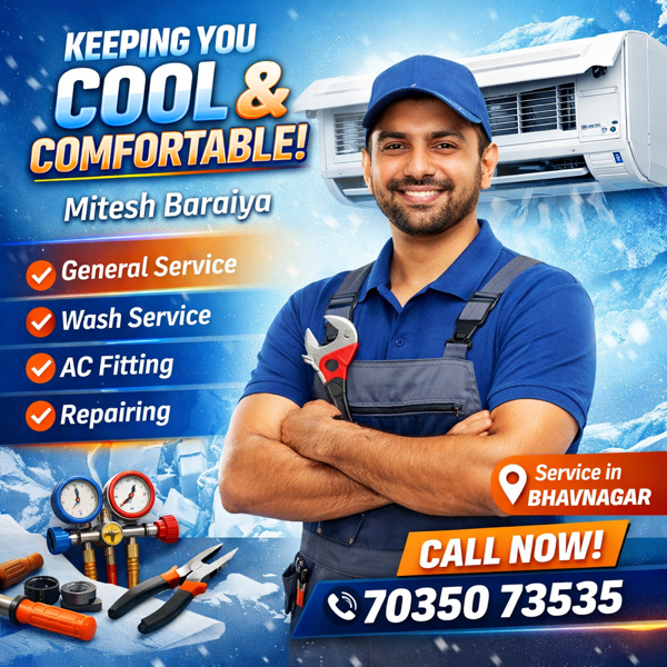AC Repair Services in Bhavnagar Mitesh Baraiya